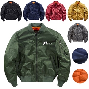 Men's Jacket Embroidery Nylon MA 1 Flight Custom Bomber Jacket for Men